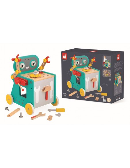 Carrito-robot magnético de herramientas Brico'Kids