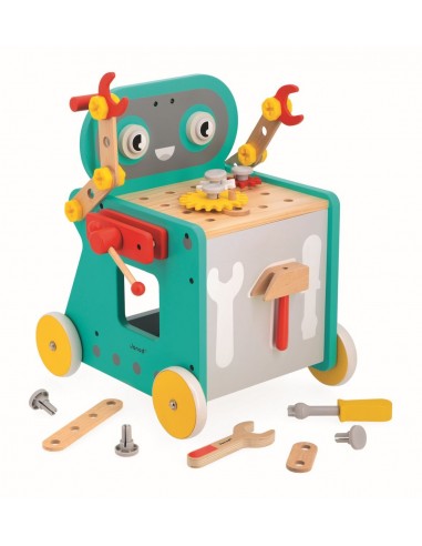 Carrito-robot magnético de herramientas Brico'Kids