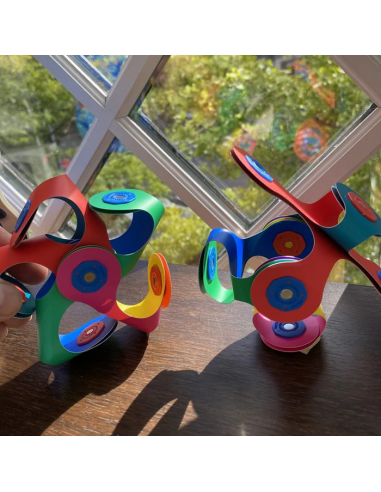 Tiny & Mighty Minipack, set de 9 piezas de construcción magnéticas Clixo