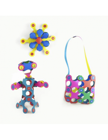 Rainbow Pack, set de 42 piezas de construcción magnéticas Clixo