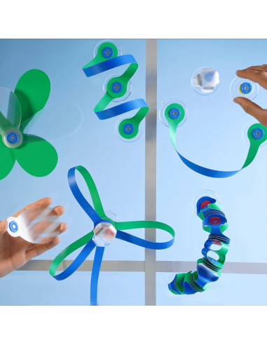 Window Pack, set de 24 piezas de construcción magnéticas Clixo