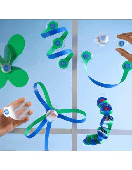 Window Pack, set de 24 piezas de construcción magnéticas Clixo