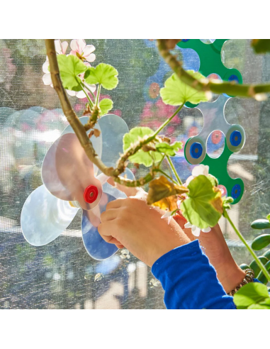 Window Pack, set de 24 piezas de construcción magnéticas Clixo