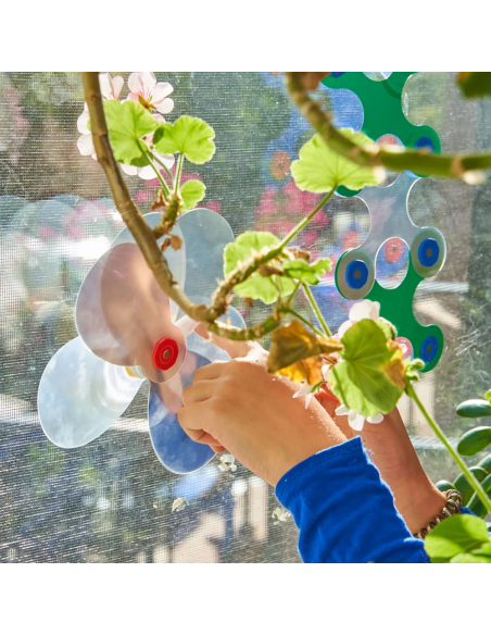 Window Pack, set de 24 piezas de construcción magnéticas Clixo