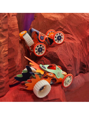 Mars Rovers Pack, set de 30 piezas de construcción magnéticas Clixo
