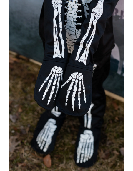Disfraz de esqueleto brillante en oscuridad