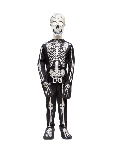 Disfraz de esqueleto brillante en oscuridad