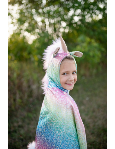 Capa reversible dragón-unicornio