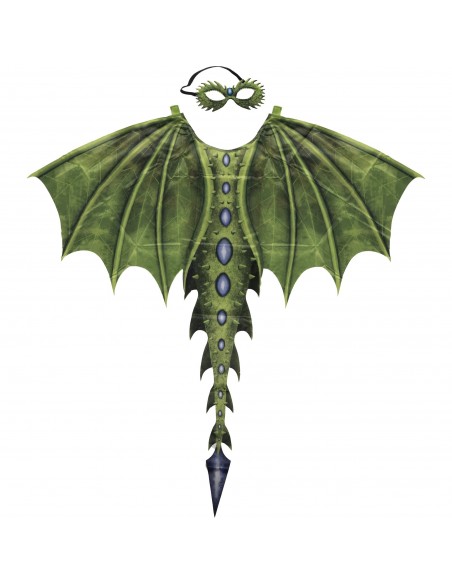 Conjunto de alas flexibles y máscara de dragón legendario