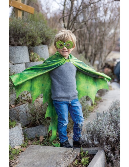 Conjunto de alas flexibles y máscara de dragón legendario
