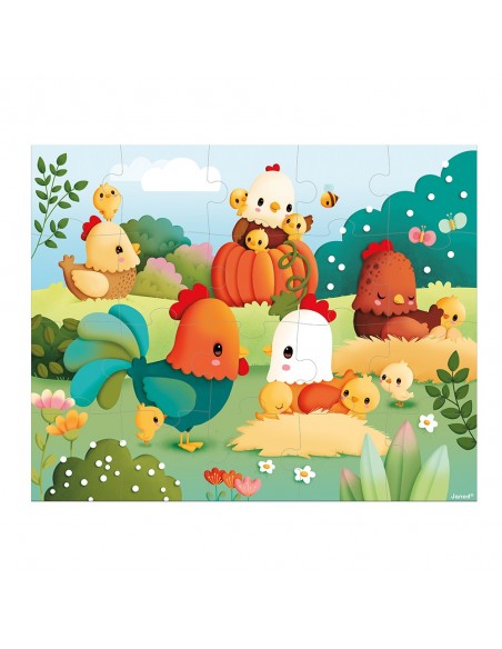 Puzle Bienvenido al corral, de 20 piezas