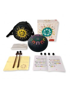 Tambor metálico de lengüetas, de 8" y 11 notas, color blue gray 2