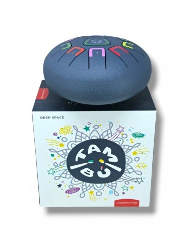 Tambor metálico de lengüetas, de 8" y 11 notas, color blue gray