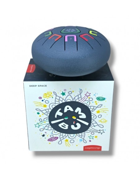 Tambor metálico de lengüetas, de 8" y 11 notas, color blue gray