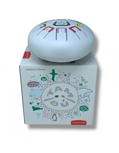 Tambor metálico de lengüetas, de 8" y 11 notas, color blanco mate