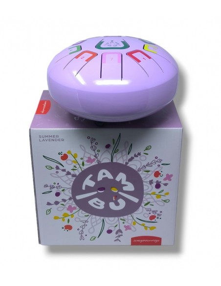 Tambor metálico de lengüetas, de 8" y 11 notas, color violeta