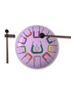 Tambor metálico de lengüetas, de 8" y 11 notas, color violeta