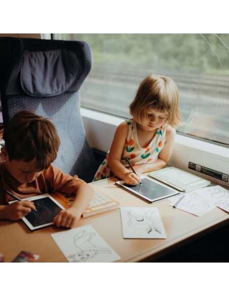 Tableta de dibujo y escritura portátil Kidydraw-Mini Animales