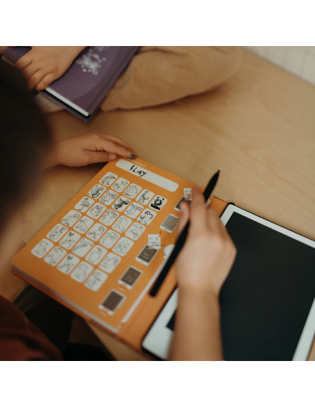 Tableta de dibujo y escritura portátil Kidydraw-Mini Animales