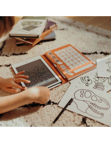 Tableta de dibujo y escritura portátil Kidydraw-Mini Dinosaurios