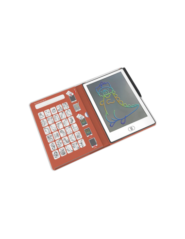 Tableta de dibujo y escritura portátil Kidydraw-Mini Dinosaurios