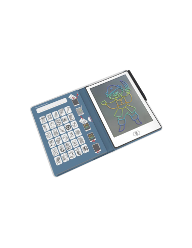 Tableta de dibujo y escritura portátil Kidydraw-Mini Piratas