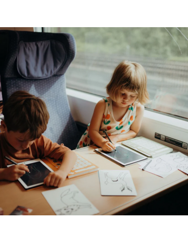 Tableta de dibujo y escritura portátil Kidydraw-Mini Viajes
