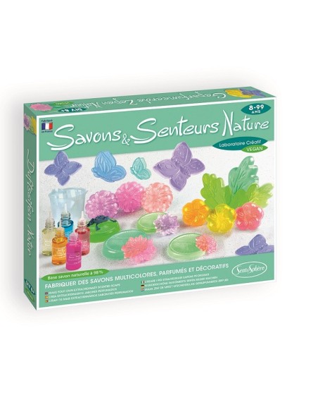 Set para hacer jabones perfumados con formas de naturaleza