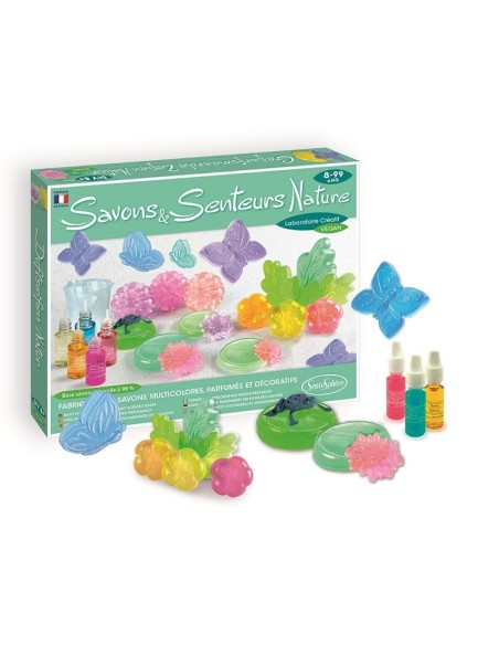 Set para hacer jabones perfumados con formas de naturaleza