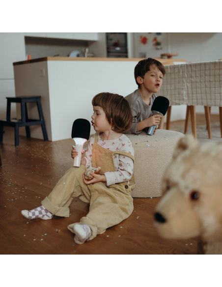 Micrófono inalámbrico Kidymic, color rosa