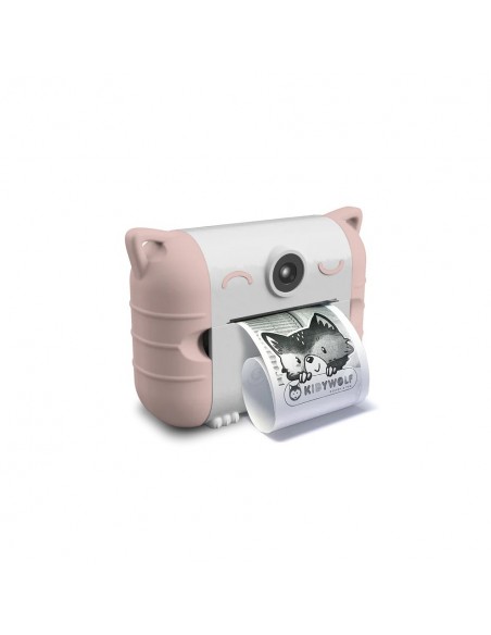 Cámara de fotos digital de impresión térmica Kidyprint, color rosa