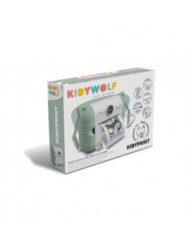 Cámara de fotos digital de impresión térmica Kidyprint, color verde