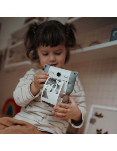 Cámara de fotos digital de impresión térmica Kidyprint, color verde