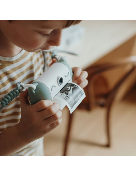 Cámara de fotos digital de impresión térmica Kidyprint, color verde