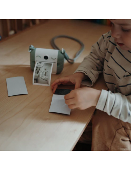 Cámara de fotos digital de impresión térmica Kidyprint, color verde