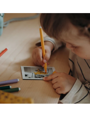 Cámara de fotos digital de impresión térmica Kidyprint, color verde