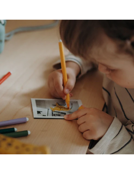 Cámara de fotos digital de impresión térmica Kidyprint, color verde