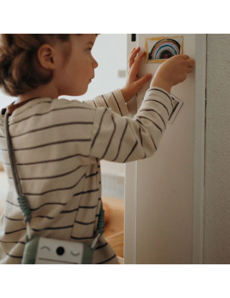 Cámara de fotos digital de impresión térmica Kidyprint, color verde