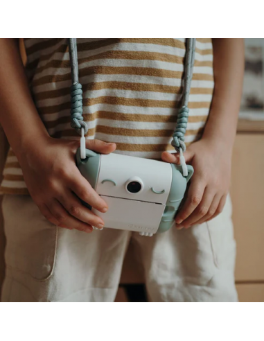 Cámara de fotos digital de impresión térmica Kidyprint, color verde