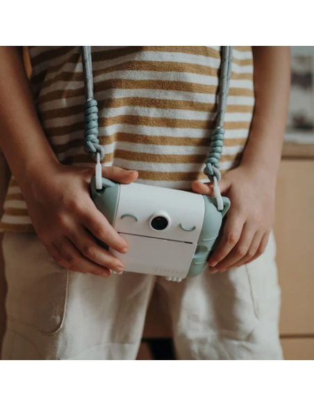 Cámara de fotos digital de impresión térmica Kidyprint, color verde