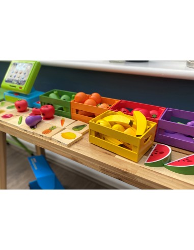 Juego para emparejar frutas y verduras