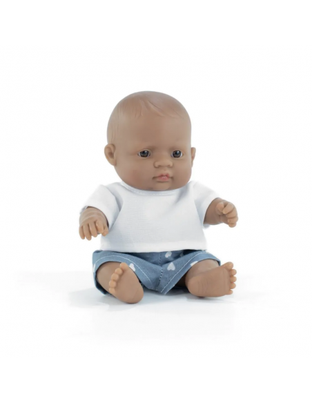 Muñeco bebé latino, de 21 cm