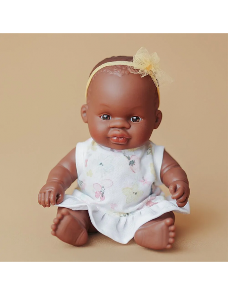 Muñeca bebé africana, de 21 cm