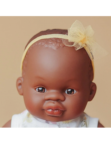 Muñeca bebé africana, de 21 cm