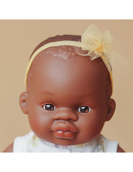 Muñeca bebé africana, de 21 cm