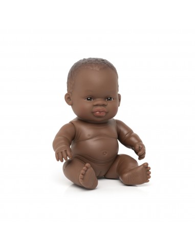 Muñeca bebé africana, de 21 cm