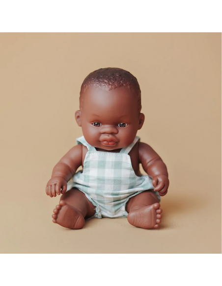 Muñeco bebé africano, de 21 cm