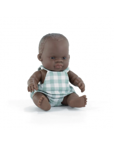 Muñeco bebé africano, de 21 cm