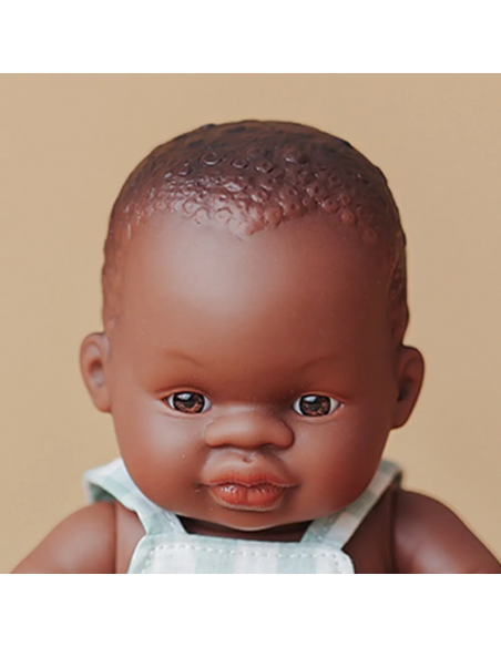 Muñeco bebé africano, de 21 cm