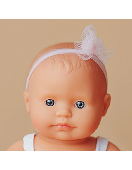 Muñeca bebé caucásica, de 21 cm